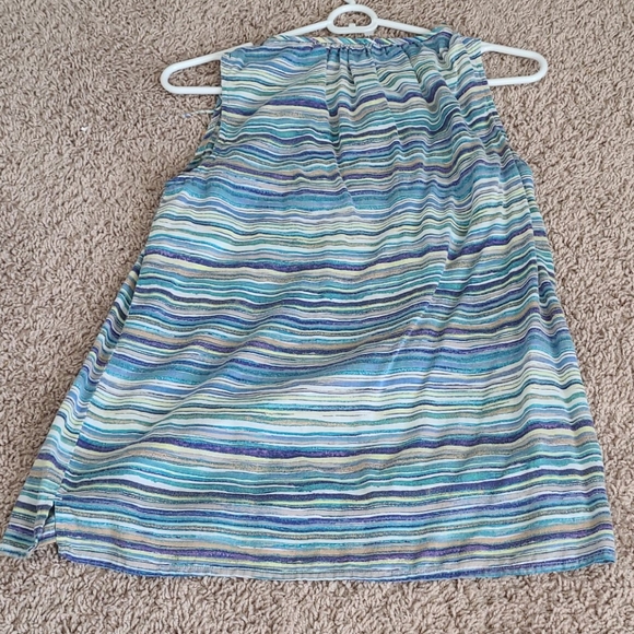 Women's sleeveless striped shirt - Picture 2 of 2